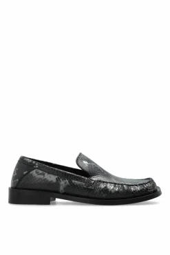 The Attico GREY Leather boots Charles
