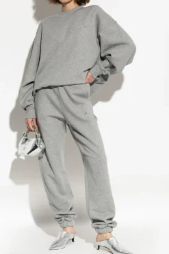 The Attico GREY Sweatpants with logo