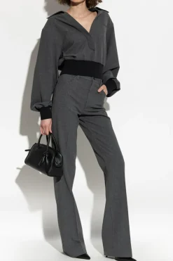 The Attico GREY Sweatshirt with collar