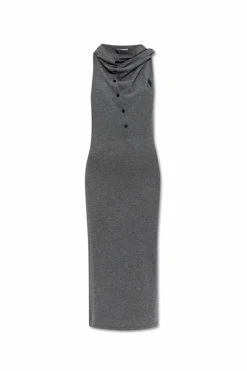 The Attico GREY Wool dress