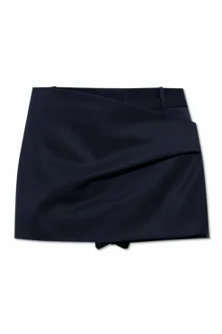 The Attico NAVY BLUE Pleated shorts
