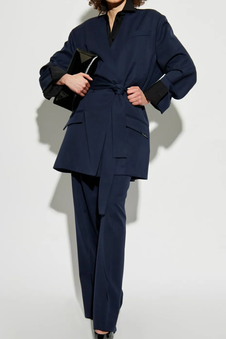 The Attico NAVY BLUE Tied blazer