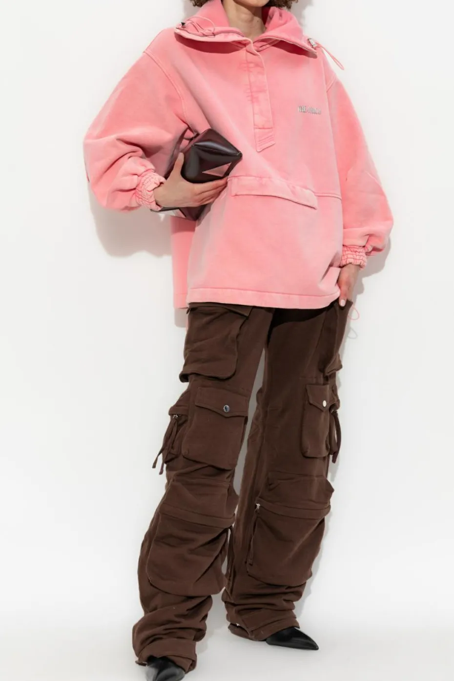 The Attico PINK Sweatshirt with logo