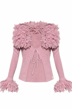 The Attico PINK Wool cardigan