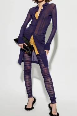 The Attico PURPLE Dress with collar