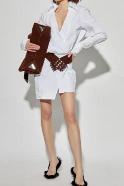The Attico WHITE Shirt dress