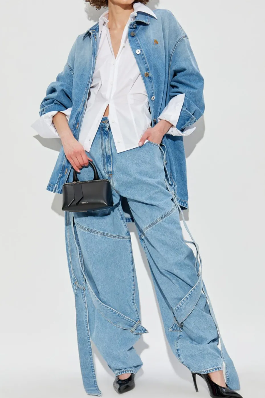 The Attico WHITE Shirt with pleats