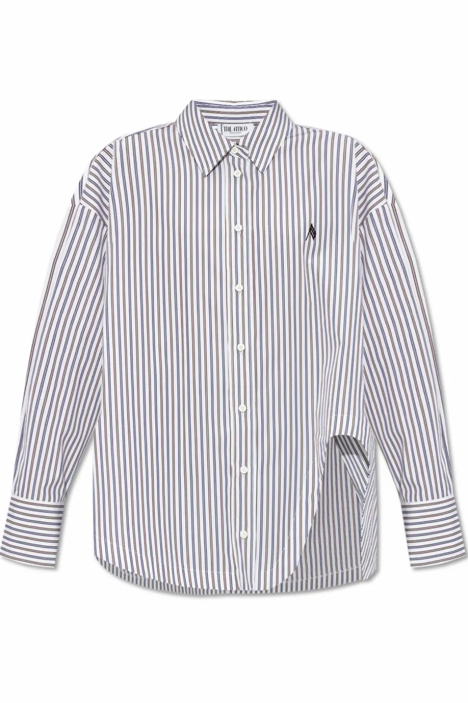 The Attico WHITE Shirt with a striped pattern