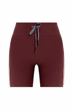 The Upside BURGUNDY Trail shorts