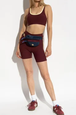 The Upside BURGUNDY Trail shorts