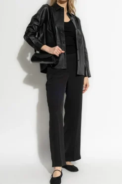 Theory BLACK Leather Jacket
