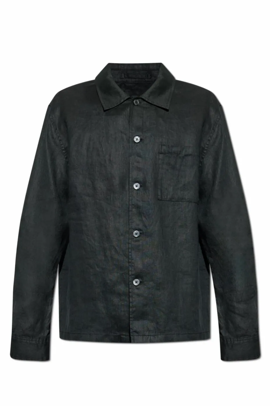 Theory BLACK Linen shirt with pocket
