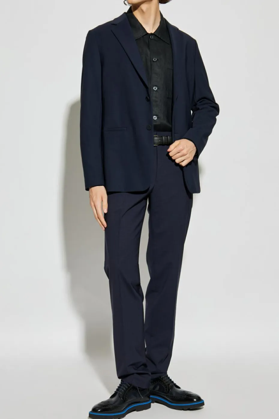 Theory BLACK Linen shirt with pocket