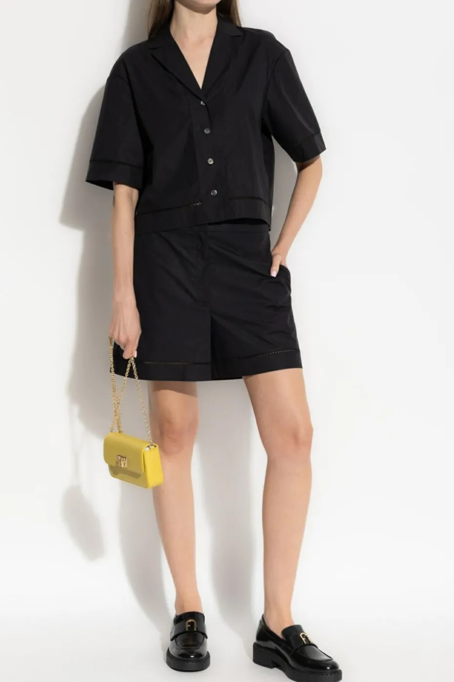 Theory BLACK Short-sleeved shirt