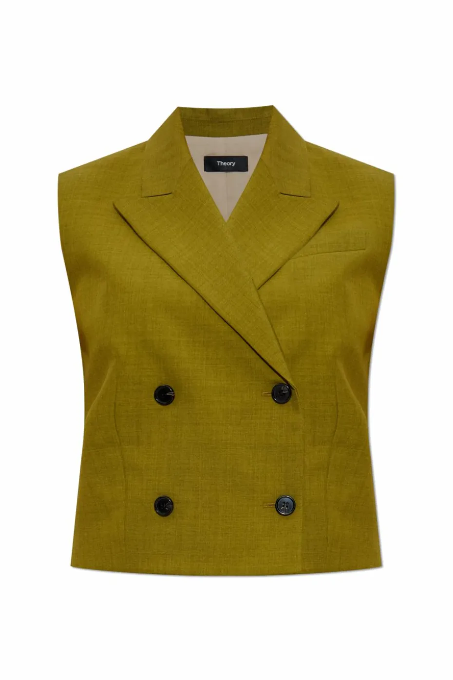 Theory GREEN Vest with pockets