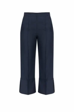 Theory NAVY BLUE Creased trousers