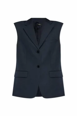 Theory NAVY BLUE Wool Vest