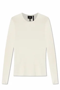 Theory WHITE Fitted long-sleeve top