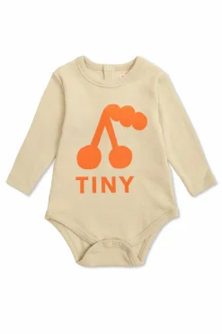 Tinycottons beige Ribbed bodysuit