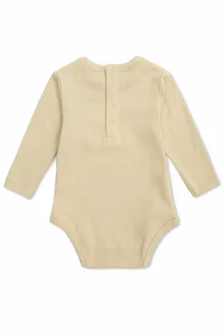 Tinycottons beige Ribbed bodysuit