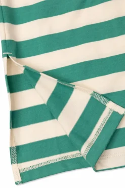Tinycottons GREEN Striped pattern skirt