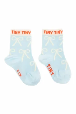 Tinycottons light blue Socks with logo