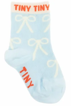 Tinycottons light blue Socks with logo