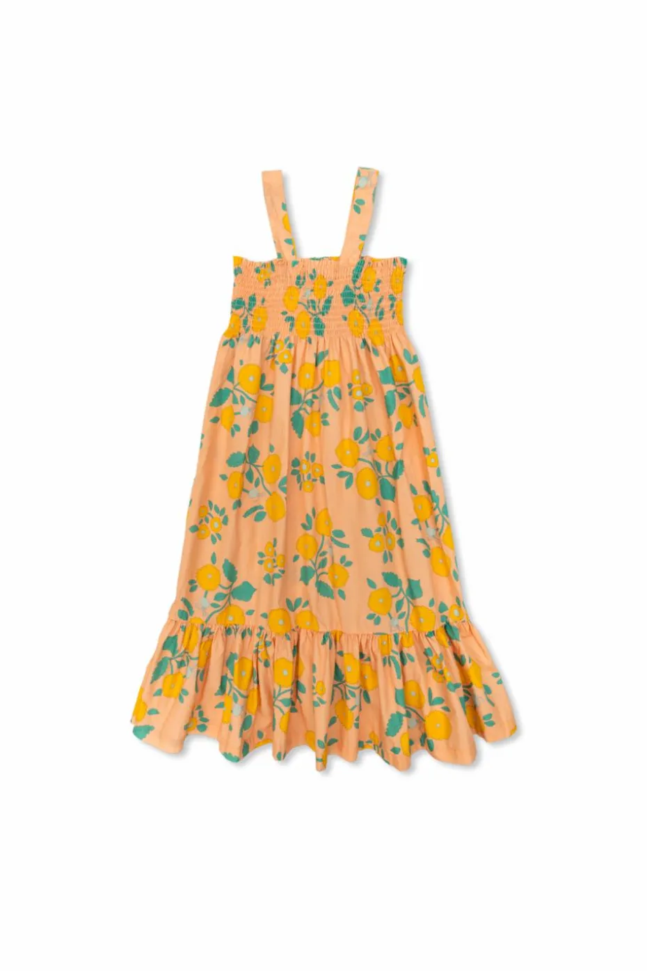 Tinycottons ORANGE Dress with floral pattern