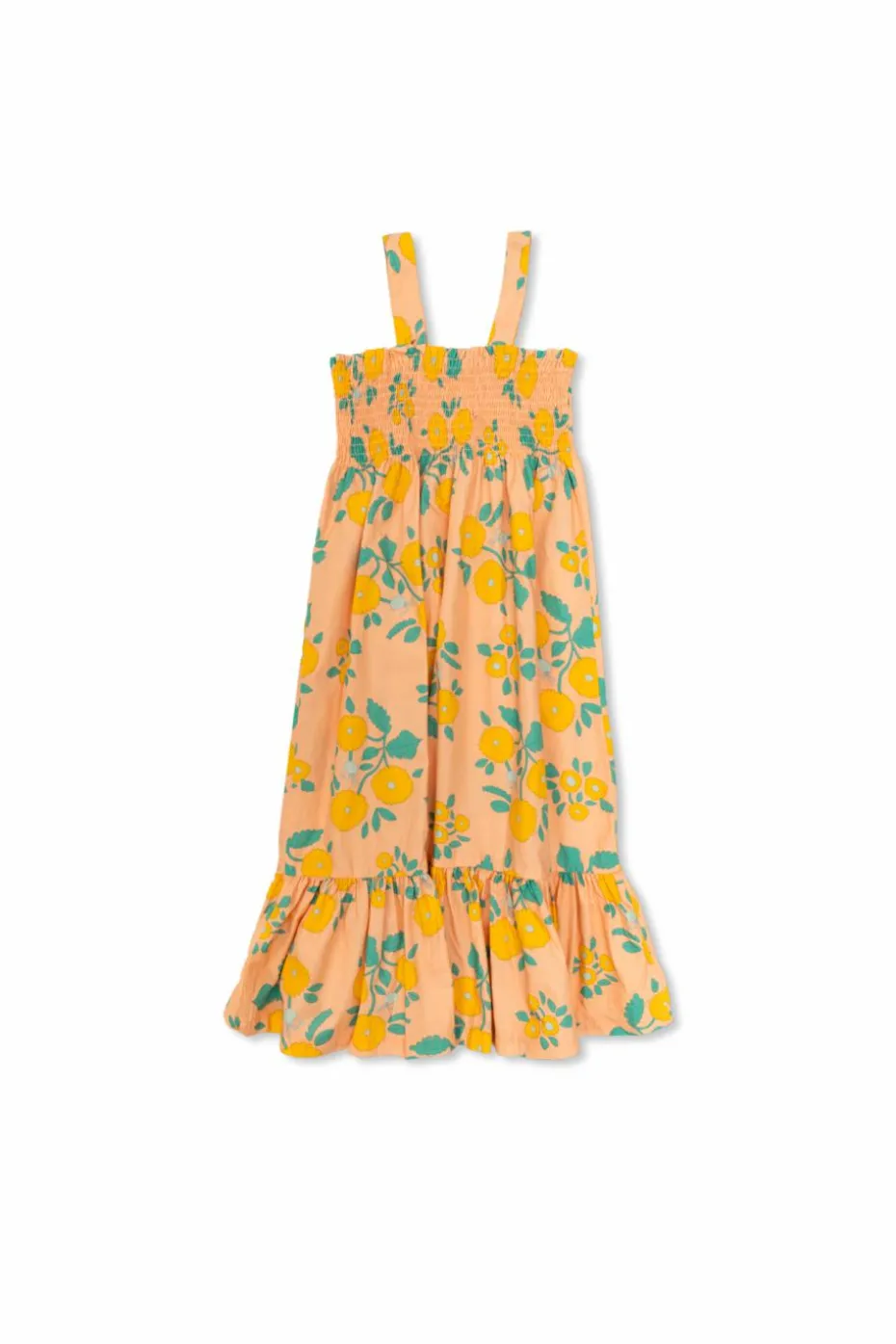 Tinycottons ORANGE Dress with floral pattern