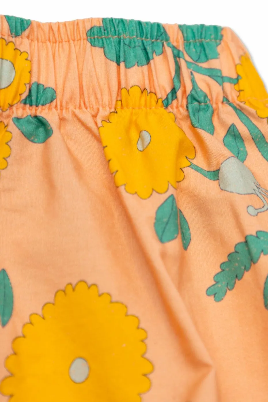 Tinycottons ORANGE Skirt with floral pattern
