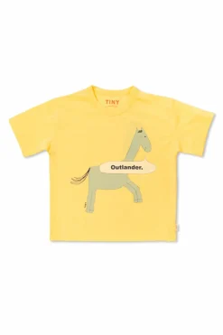 Tinycottons YELLOW Cotton t-shirt