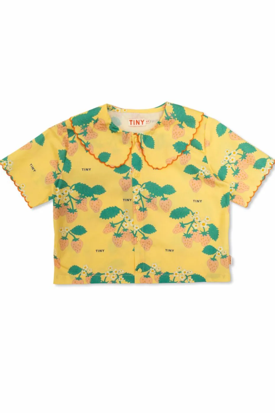 Tinycottons YELLOW Shirt with decorative collar