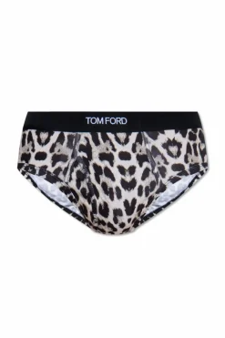 Tom Ford beige Briefs with animal motif