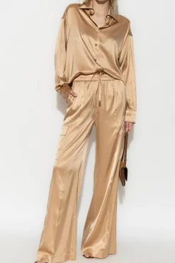 Tom Ford beige Silk cargo pants