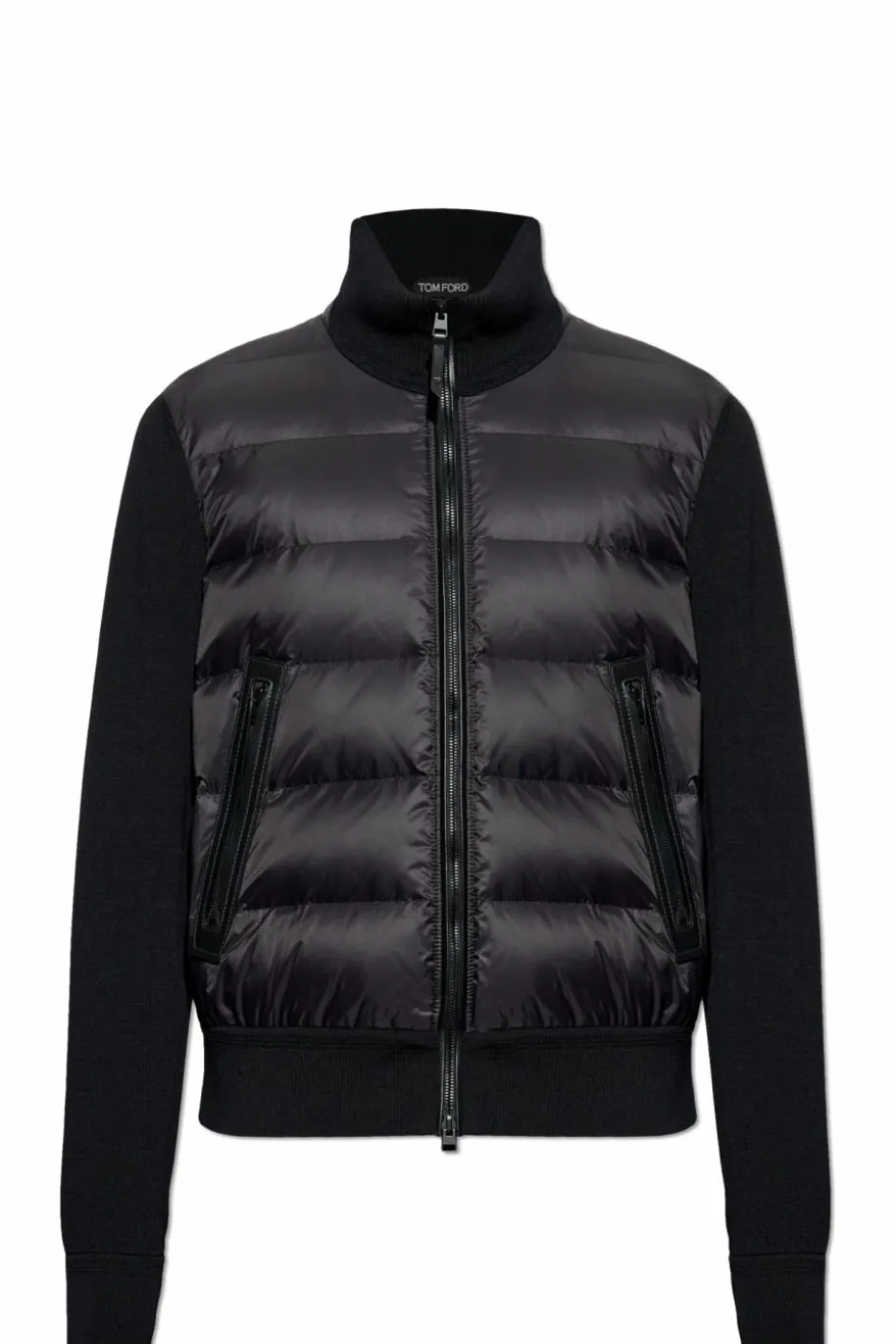 Tom Ford BLACK Cardigan with Down Insert