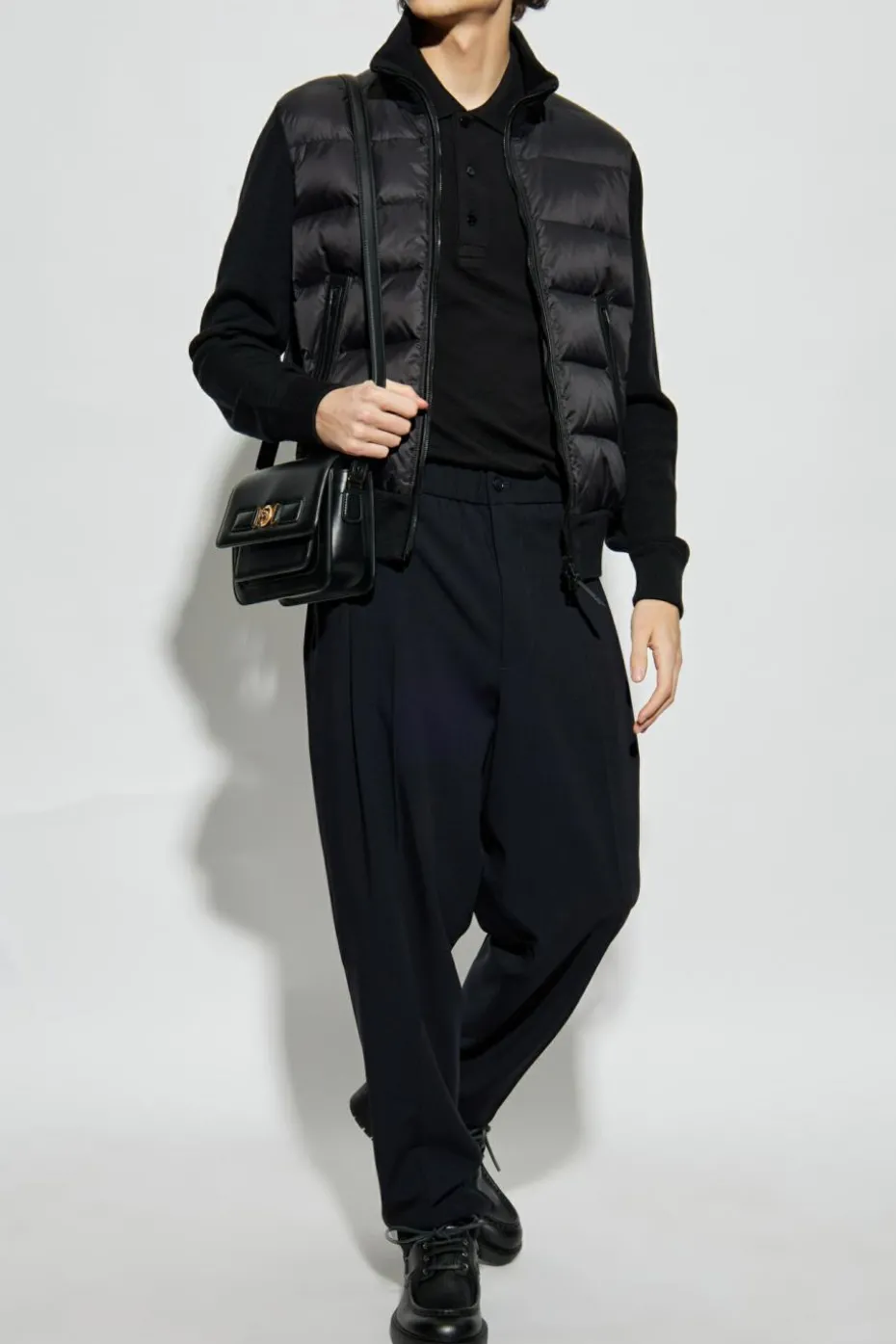 Tom Ford BLACK Cardigan with Down Insert
