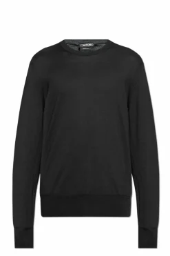 Tom Ford BLACK Cotton sweater with round neckline
