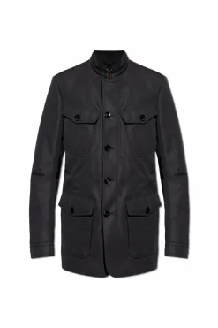 Tom Ford BLACK Jacket with Stand Collar