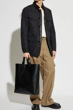 Tom Ford BLACK Jacket with Stand Collar