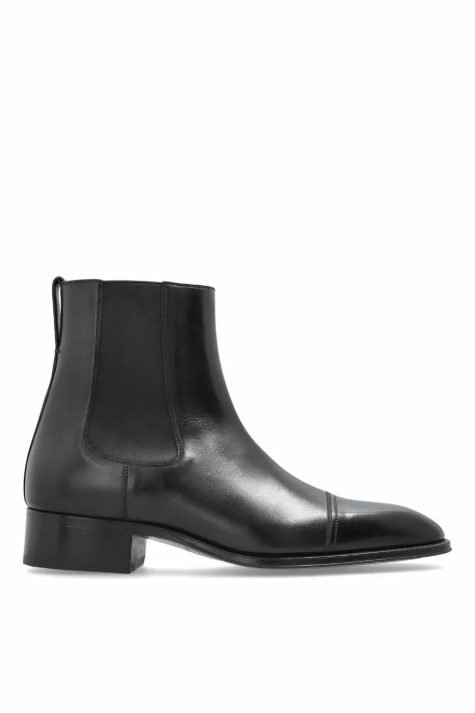 Tom Ford BLACK Leather Chelsea boots
