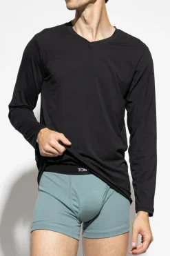 Tom Ford BLACK Long sleeve T-shirt