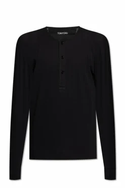 Tom Ford BLACK Ribbed long-sleeve t-shirt