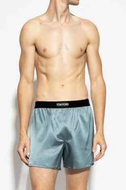 Tom Ford BLUE Boxers with logo