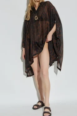 Tom Ford BROWN Animal print dress