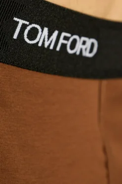 Tom Ford BROWN Boxer shorts with logo