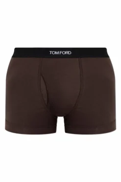 Tom Ford BROWN Boxers with logo