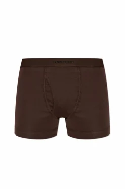Tom Ford BROWN Boxers with logo