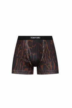 Tom Ford BROWN Boxers with logo