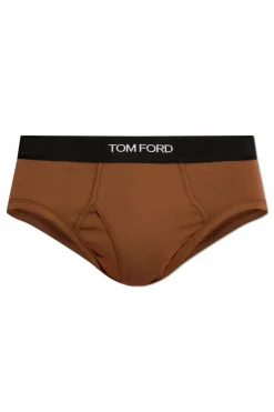 Tom Ford BROWN Briefs with logo