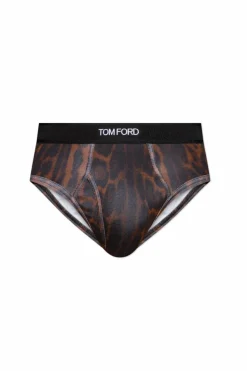 Tom Ford BROWN Briefs with logo